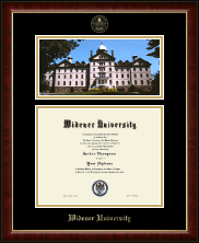 Widener University diploma frame - Campus Scene Diploma Frame in Murano
