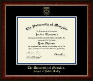 The University of Memphis diploma frame - Gold Embossed Diploma Frame in Murano