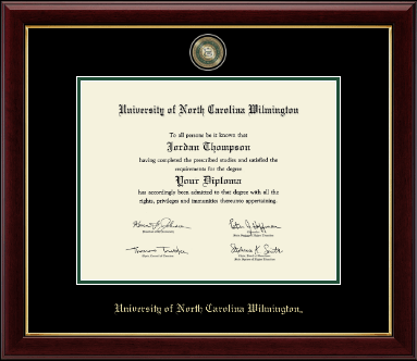 University of North Carolina Wilmington diploma frame - Masterpiece Medallion Diploma Frame in Gallery
