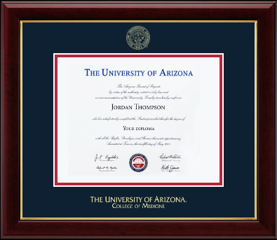 The University of Arizona diploma frame - Gold Embossed Diploma Frame in Gallery