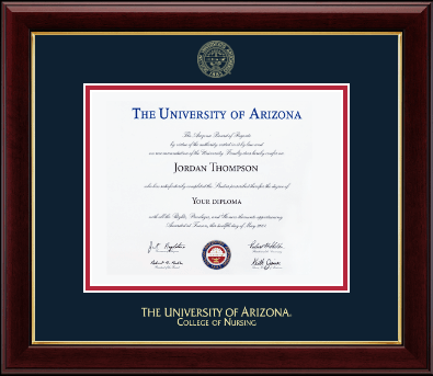 The University of Arizona diploma frame - Gold Embossed Diploma Frame in Gallery