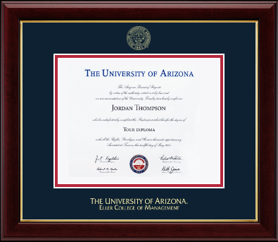 The University of Arizona diploma frame - Gold Embossed Diploma Frame in Gallery