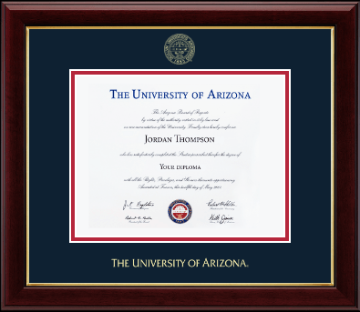 The University of Arizona diploma frame - Gold Embossed Diploma Frame  in Gallery