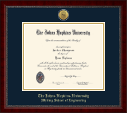 Johns Hopkins University diploma frame - Gold Engraved Medallion Diploma Frame in Sutton