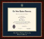 Johns Hopkins University diploma frame - Gold Embossed Diploma Frame in Murano