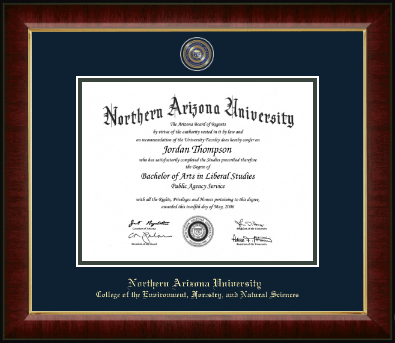 Northern Arizona University diploma frame - Masterpiece Medallion Diploma Frame in Murano