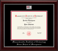 Massachusetts Institute of Technology Masterpiece Medallion Diploma Frame in Gallery Silver