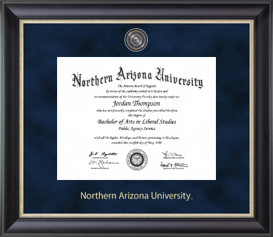 Northern Arizona University diploma frame - Regal Edition Diploma Frame in Noir