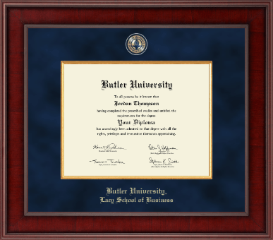 Butler University diploma frame - Presidential Masterpiece Diploma Frame in Jefferson