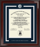 United States Air Force Academy Showcase Edition Diploma Frame in Encore
