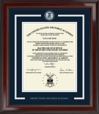 United States Air Force Academy diploma frame - Showcase Edition Diploma Frame in Encore