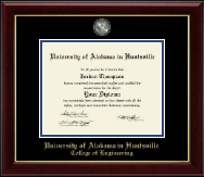 The University of Alabama Huntsville diploma frame - Masterpiece Medallion Diploma Frame in Gallery