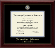 The University of Alabama Huntsville Masterpiece Medallion Diploma Frame in Gallery