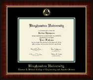 Binghamton University Gold Embossed Diploma Frame in Murano