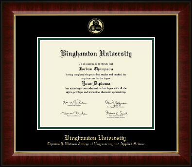 Binghamton University diploma frame - Gold Embossed Diploma Frame in Murano