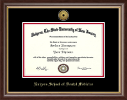 Rutgers University diploma frame - Gold Engraved Medallion Diploma Frame in Hampshire