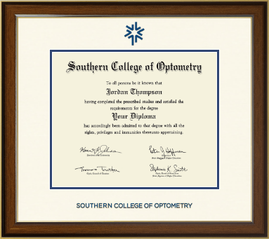Southern College of Optometry diploma frame - Dimensions Diploma Frame in Westwood