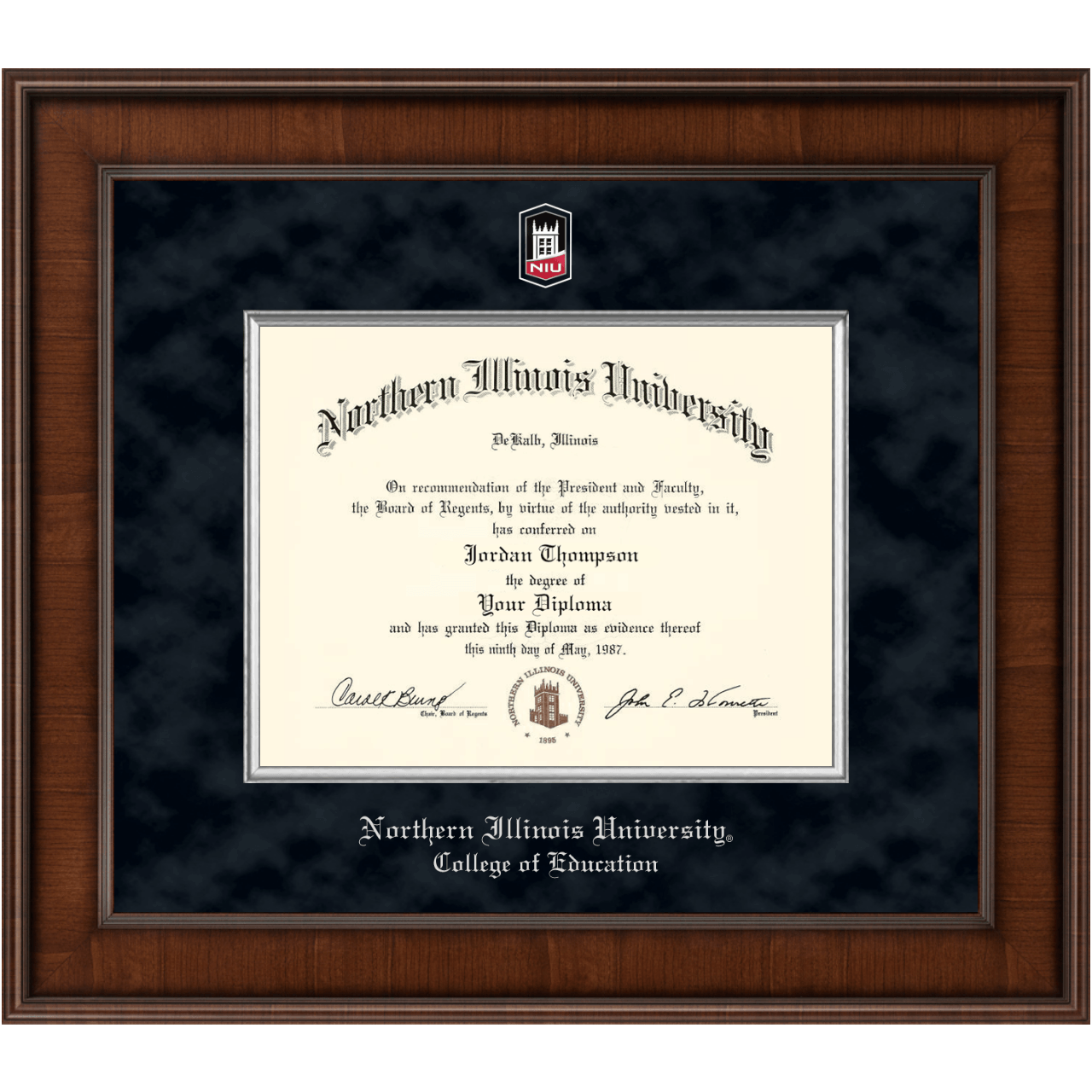 NIU College of Education Diploma Frames Church Hill Classics