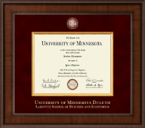 University of Minnesota Duluth diploma frame - Presidential Masterpiece Diploma Frame in Madison
