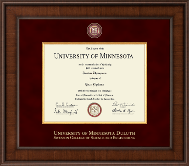 University of Minnesota Duluth diploma frame - Presidential Masterpiece Diploma Frame in Madison