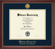 Widener University diploma frame - Gold Engraved Medallion Diploma Frame in Kensington Gold