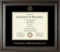 University of Minnesota Duluth diploma frame - Gold Embossed Diploma Frame in Acadia
