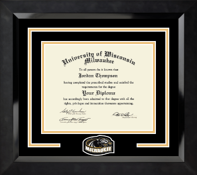 University of Wisconsin-Milwaukee diploma frame - Spirit Medallion Diploma Frame in Eclipse