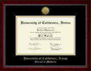 University of California Irvine diploma frame - Gold Engraved Medallion Diploma Frame in Sutton