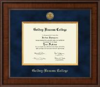 Goldey-Beacom College diploma frame - Presidential Gold Engraved Diploma Frame in Madison