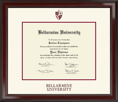Bellarmine University diploma frame - Dimensions Diploma Frame in Encore