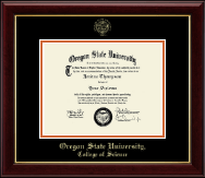 Oregon State University Gold Embossed Diploma Frame in Gallery