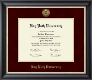 Bay Path University Gold Engraved Medallion Diploma Frame in Noir