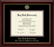 Bay Path University diploma frame - Gold Embossed Diploma Frame in Gallery
