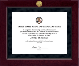 US Patent and Trademark Office certificate frame - Millennium Gold Engraved Certificate Frame in Cordova