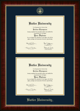 Butler University diploma frame - Double Diploma Frame in Murano