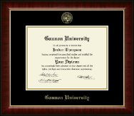Gannon University diploma frame - Gold Embossed Diploma Frame in Murano