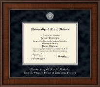 University of North Dakota diploma frame - Presidential silver Engraved Diploma Frame in Madison