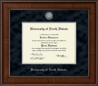 University of North Dakota diploma frame - Presidential Silver Engraved Diploma Frame in Madison