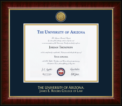 The University of Arizona diploma frame - Gold Engraved Medallion Diploma Frame in Murano