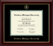 Northern Michigan University Gold Embossed Diploma Frame in Gallery