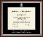 University of North Dakota diploma frame - Silver Engraved Medallion Diploma Frame in Devonshire