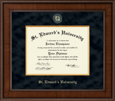 St. Edward's University diploma frame - Presidential Masterpiece Diploma Frame in Madison