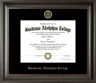 Gustavus Adolphus College diploma frame - Gold Embossed Diploma Frame in Acadia