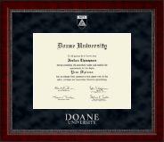 Doane University Silver Embossed Diploma Frame in Sutton