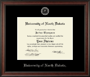 University of North Dakota Silver Embossed Diploma Frame in Studio