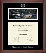 University of North Dakota diploma frame - Campus Scene Diploma Frame in Kensington Silver