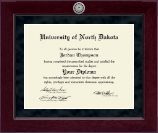University of North Dakota Millennium Silver Engraved Diploma Frame in Cordova