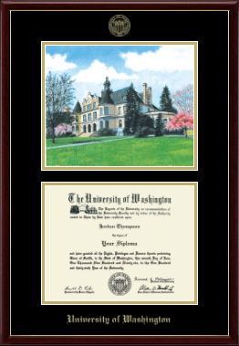 University of Washington diploma frame - Campus Scene Diploma Frame in Galleria