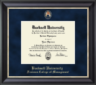 Bucknell University Regal Edition Diploma Frame in Noir