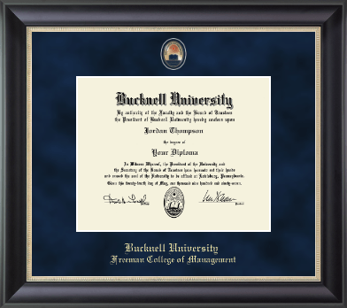 Bucknell University diploma frame - Regal Edition Diploma Frame in Noir